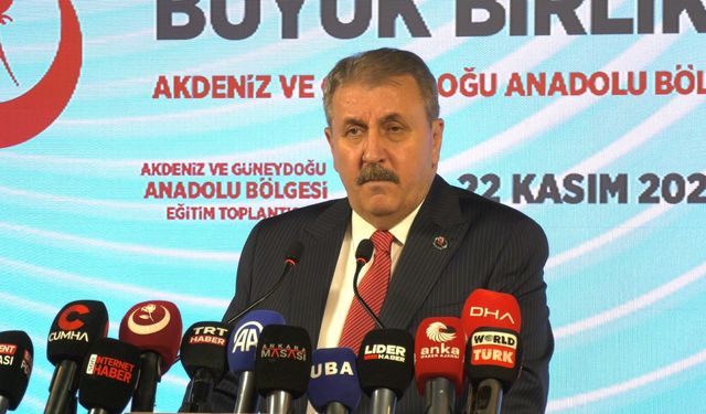 Destici: Terör örgütünün muhatap alınmasını doğru bulmuyoruz