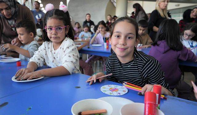 Keçiörenli çocuklar workshop ile doyasıya eğlendi