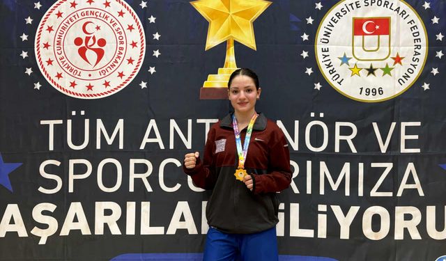 Mardinli Boksör Sezen Sude, Türkiye şampiyonu oldu