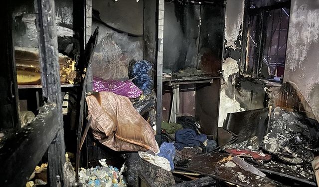 Diyarbakır'da yangın çıkan binada 8 kişi dumandan etkilendi