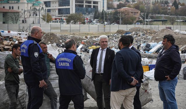 Etimesgut’ta kaçak döküm denetimi