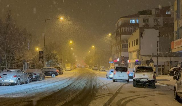 Ardahan’a lapa lapa kar yağdı