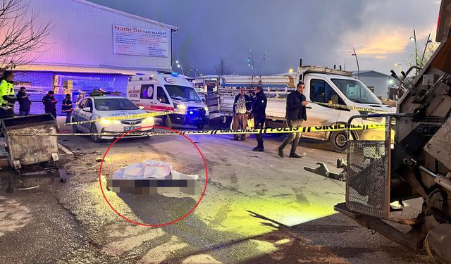 Çöp kamyonunun altında kalan belediye işçisi öldü