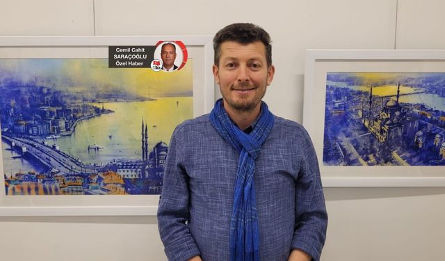 Sivaslı ressam Erdem Öztürk, ilk kez Ankara Kalesi’nde