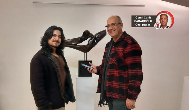 Genç heykeltıraş Furkan Özmen’e hocasından tam not