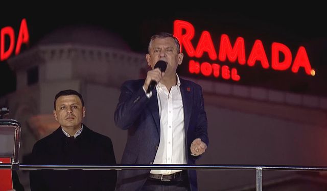 Özgür Özel Güngören'de konuştu