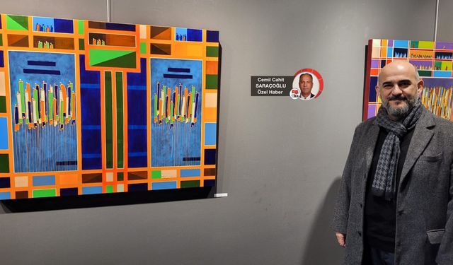 Tek tipleşen insan kalabalıkları, Prof. Akalın’ın tuvalinde