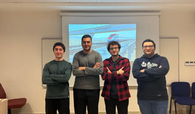 Hacettepeli öğrencilerden, hareket halindeki treni şarj eden sistem tasarımı