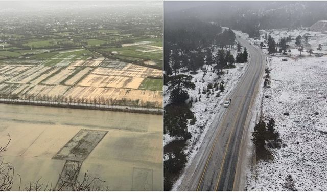 Muğla'da sağanak, yüksek kesimlerde kar etkili oluyor