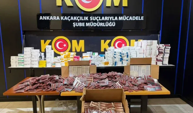 Ankara'da 15 milyon lira değerinde kaçak ilaç ele geçirildi