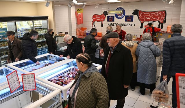 Başkent marketlerde toplamda 26 bin kilogram et satıldı