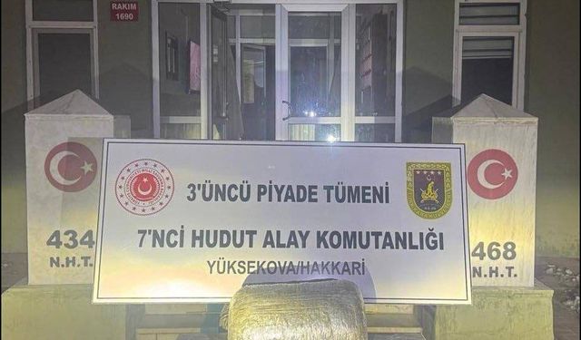 MSB: Hakkari'de 5 kilo 842 gram uyuşturucu ele geçirildi