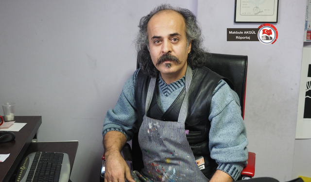 “Atıkları dönüştürerek resimler yapıyorum”