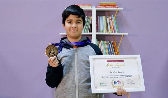 Matematik şampiyonu Sarp Arel başarıya doymuyor