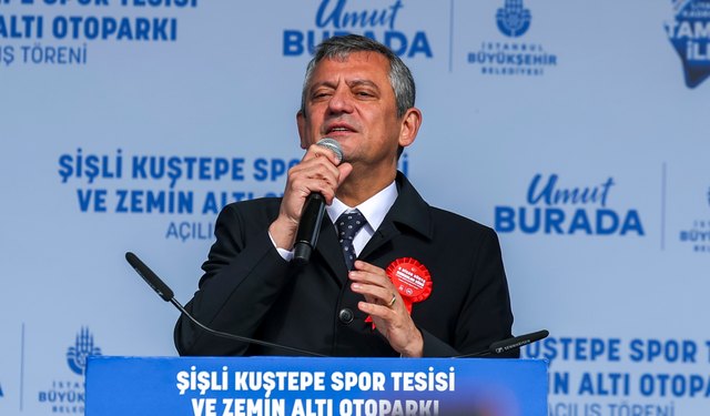 Özgür Özel, Şişli Kuştepe Spor Tesisi ve Zemin Altı Otoparkı Açılış Töreni'ne katıldı