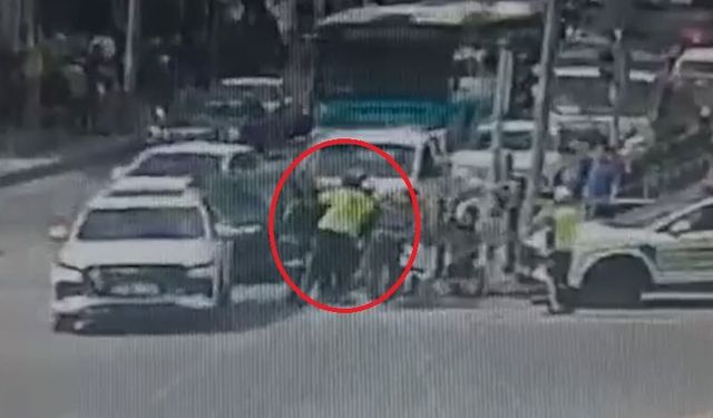 Moto kurye, polislerin ‘heimlich’ manevrası ile hayata tutundu