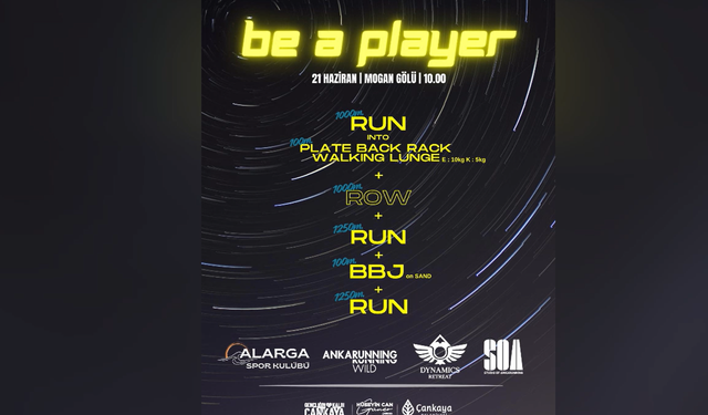 Çankaya'da “Be A Player Ankara” spor buluşması