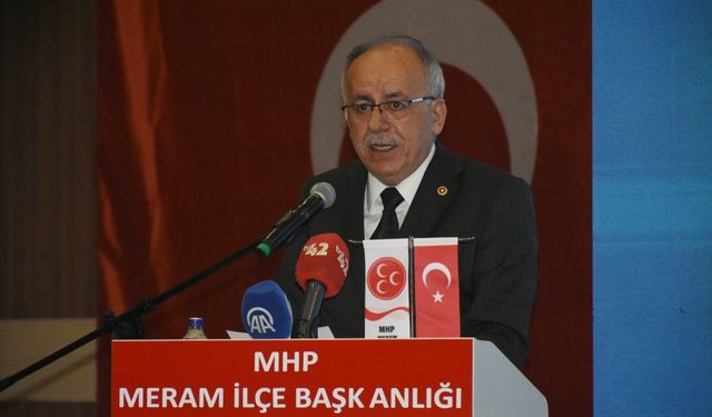 MHP Genel Başkan Yardımcısı Mustafa Kalaycı, partisinin Meram İlçe Başkanlığı Kongresi'nde konuştu