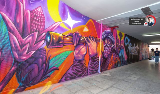 Farabi alt geçidi açıkhava galerisine dönüşüyor