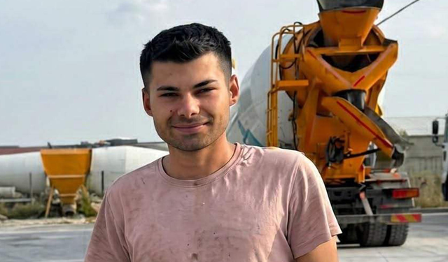 Beton karıştırıcısının içinde sıkışan işçi öldü