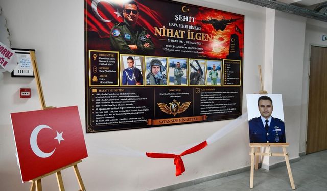 Şehit Hava Pilot Binbaşı Nihat İlgen’in adı Bolu’da okula verildi