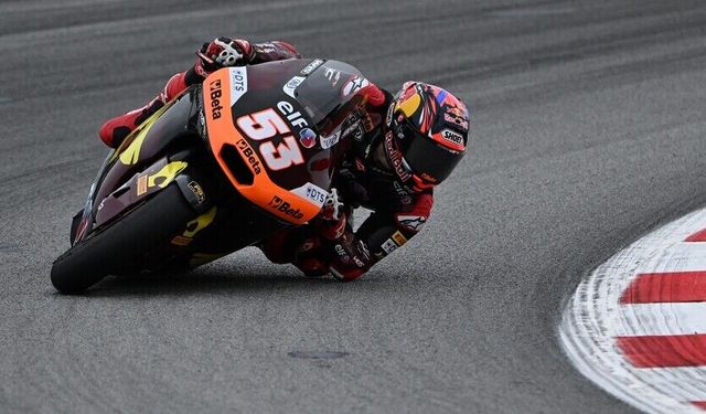 Milli motosikletçi Deniz Öncü, Moto2 Hollanda yarışını tamamlayamadı