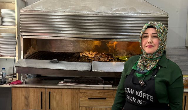 Çubuk'ta karı koca köfte salonu işletiyor