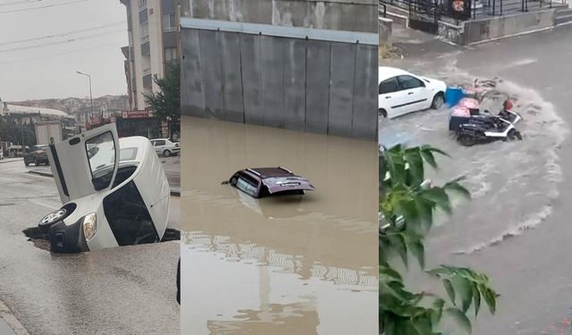 Ankara'da sağanak hayatı felç etti