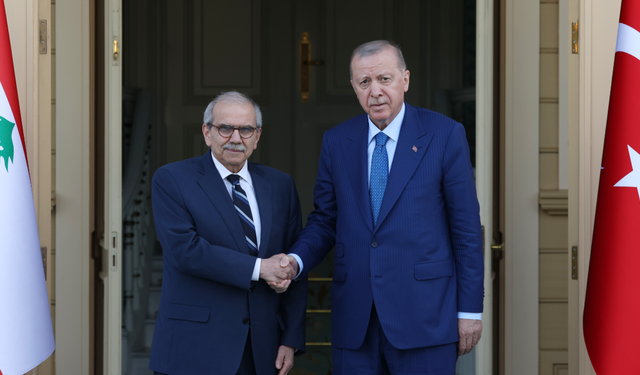 Cumhurbaşkanı Erdoğan, Lübnan Başbakanı Selam'ı kabul etti