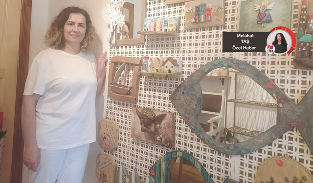Denizden çıkan ahşaplar Bala Han'da sanata dönüşüyor