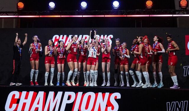 A Milli Kadın Voleybol Takımı, Milletler Ligi'nde şampiyon oldu