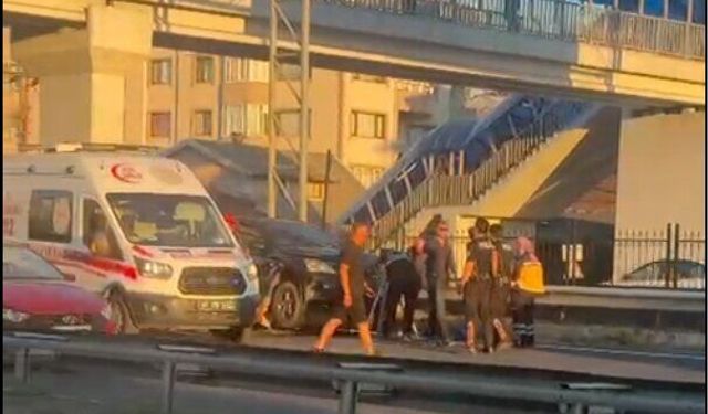 Motosiklet sürücüsünün öldüğü kazanın görüntüleri ortaya çıktı