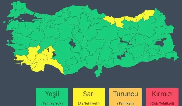 İçişleri Bakanlığından 10 il için "sarı" kodlu meteorolojik uyarı