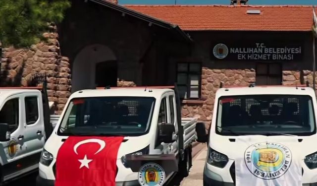 Nallıhan Belediyesi araç filosuna 4 yeni hizmet aracı kattı