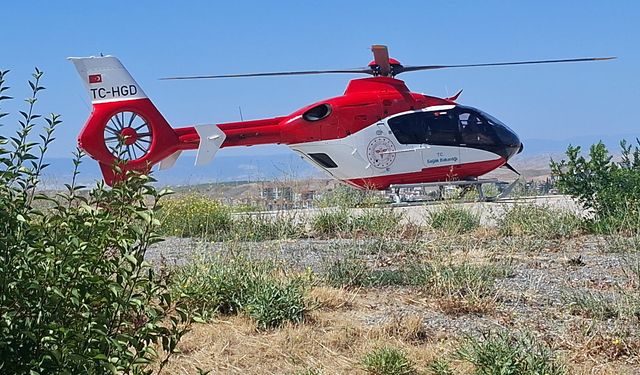 Beypazarı ilçesinde kalp krizi geçiren kişi, hava ambulansıyla Ankara'ya sevk edildi
