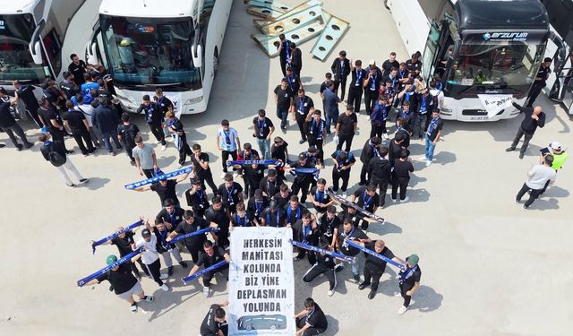 Erzurumspor taraftarı Diyarbakır deplasmanı için yola çıktı