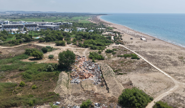 Sahili kazıp çöplük yapan 5 yıldızlı otele 1 milyon 678 bin TL ceza