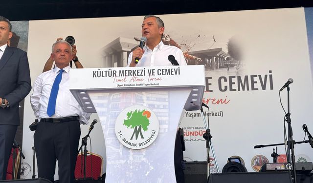 Özgür Özel, Kültür Merkezi ve Cemevi’nin temel atma törenine katıldı