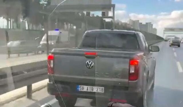 Beylikdüzü’nde hasta taşıyan ambulansa yol vermeyen sürücüye 46 bin lira ceza