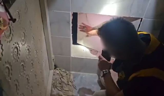 Cinayet şüphelisi gizli bölmede yakalandı