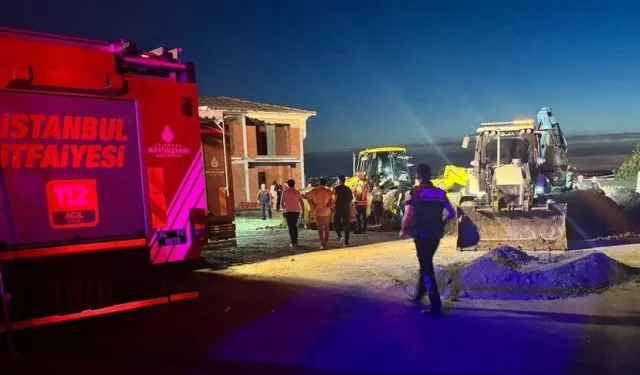 Büyükçekmece'de göçük altında kalan 2 işçiden biri hayatını kaybetti