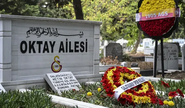 Türk futbolunun ve Galatasaray'ın unutulmaz efsanesi Metin Oktay, kabri başında anıldı
