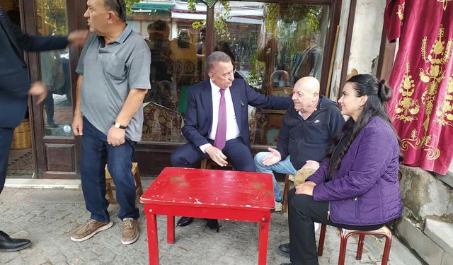 Fuat Oktay, Ulus’ta vatandaş ve esnafla buluştu