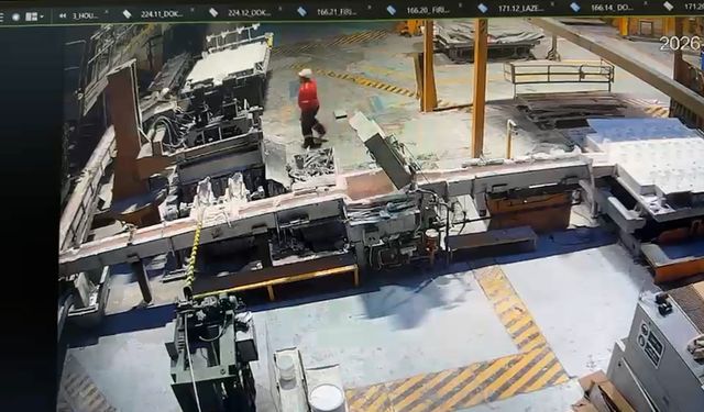 Alüminyum fabrikasındaki patlamanın görüntüleri ortaya çıktı