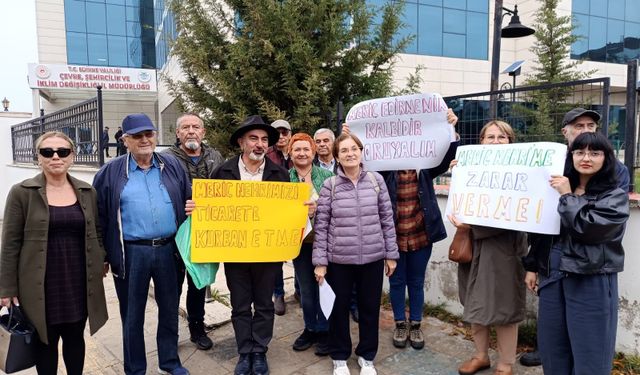 Çevre gönüllülerinden Meriç Nehri'nde kum ocağının kapasite artışına itiraz