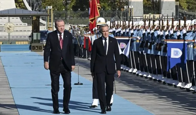 Cumhurbaşkanı Erdoğan, Kanada Başbakanı Carney'i resmi törenle karşıladı