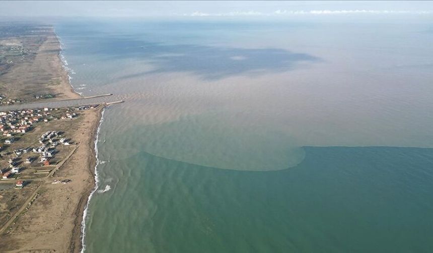 Sakarya'da sağanağın ardından denizde kirlilik oluştu