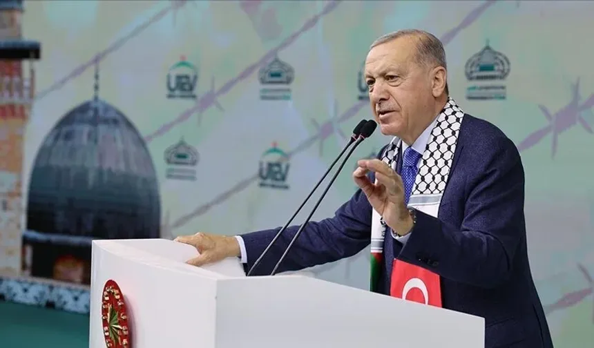 Erdoğan: Filistin'e kimse sessiz kalmamızı beklemesin