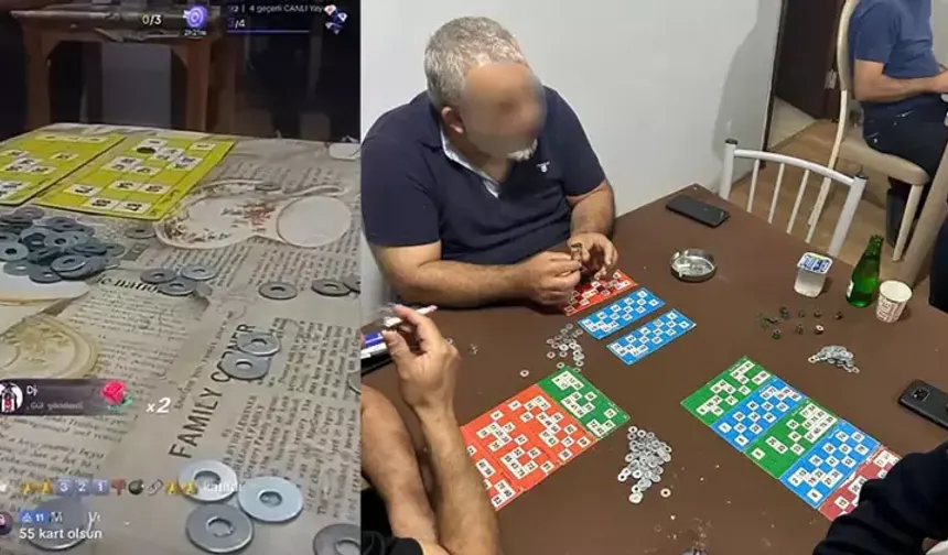Sosyal medyada canlı yayınlanan kumara suçüstü
