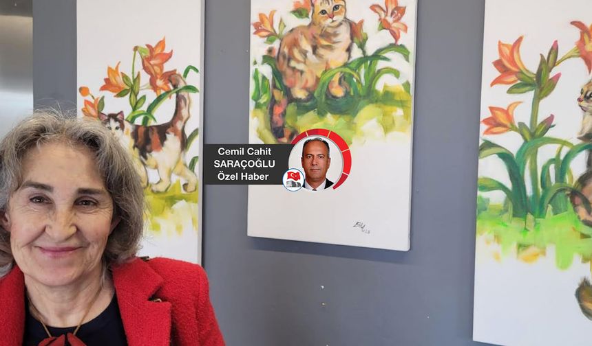 ‘Kedi sevgisini’ resim aşkına çeviren sanatçı: Emel Yalın